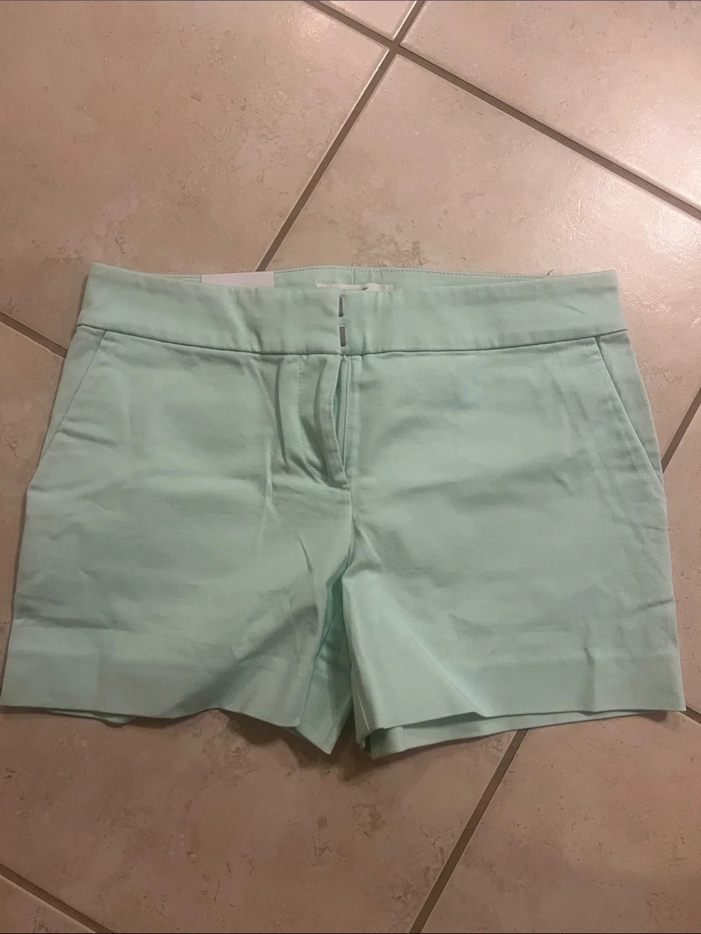LOFT Mint Green Tailored Bermuda Shorts